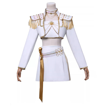Kpop Demon Hunters Mira Cosplay Costume White Dance Halloween Outfit Becostume